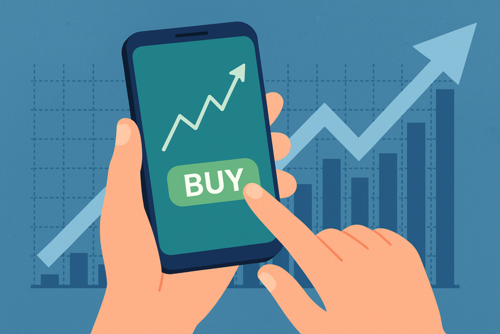 เทรดหุ้นผ่านมือถือ