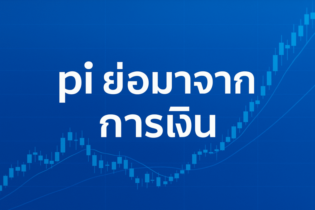 pi ย่อมาจาก การเงิน