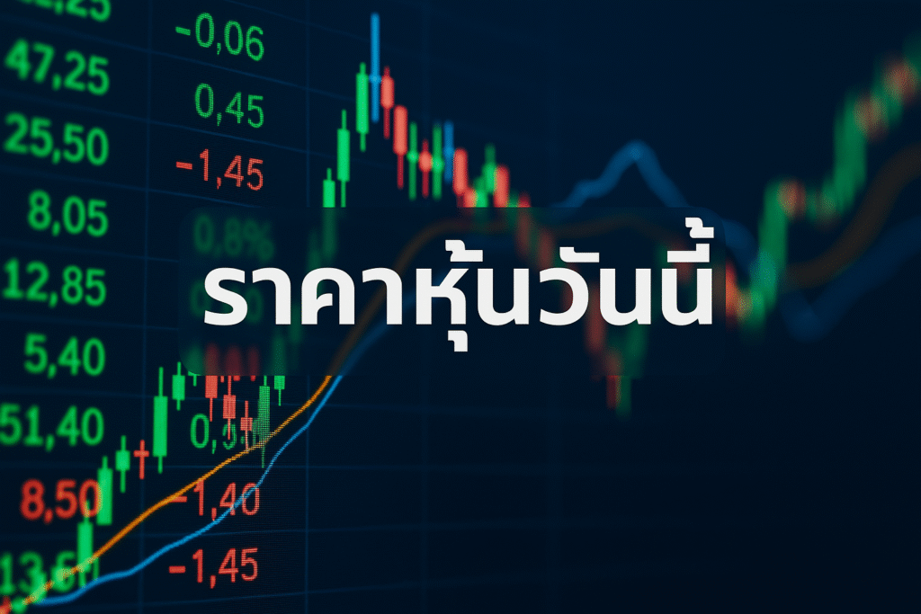 ราคาหุ้นวันนี้